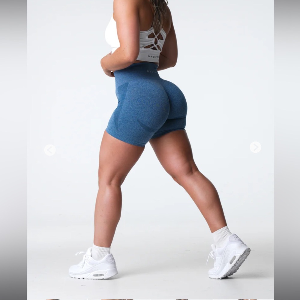 Slate Blue NVGTN Contour Seamless shorts